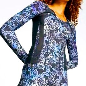 PUMA Womens Koché X Crew Neck Long Sleeve Shirt Athletic Tops Casual - Blue